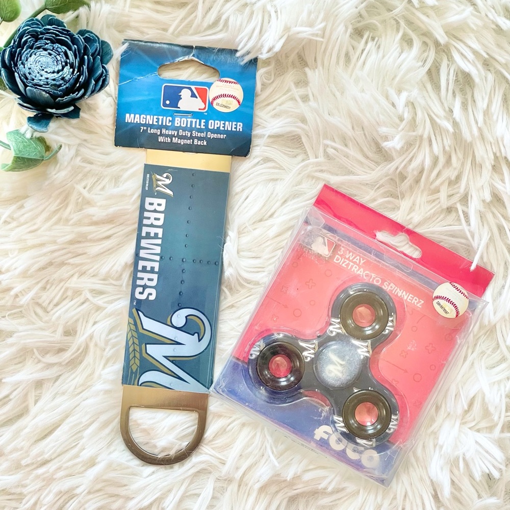 🆕New with tag BREWERS BUNDLE ~Magnetic BOTTLE OPENER & 3-way  Diztracto Spinner